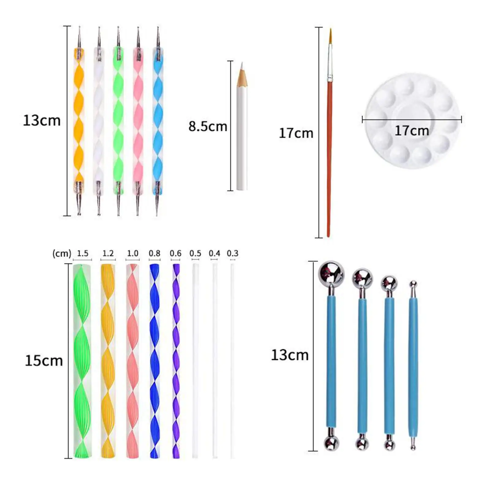 1 peça mandala pontilhando ferramentas bandeja de pintura para pedras pintura coloração