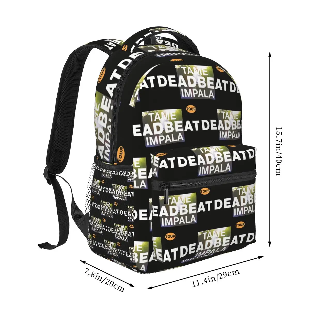 Tame Impala Tour Merch Backpack Student Boys Girls BookBag Kids School Bag Computer Shoulder Bags for Men Women