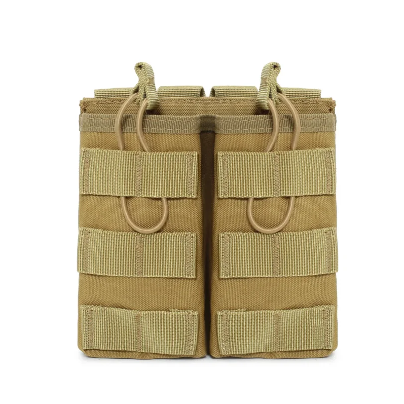 MOLLE M4 M16 Double Magazine Pouch Open Top Hunting Accessories EDC Waist Bag AR AK Rifle Mag Holder Vest Pouches