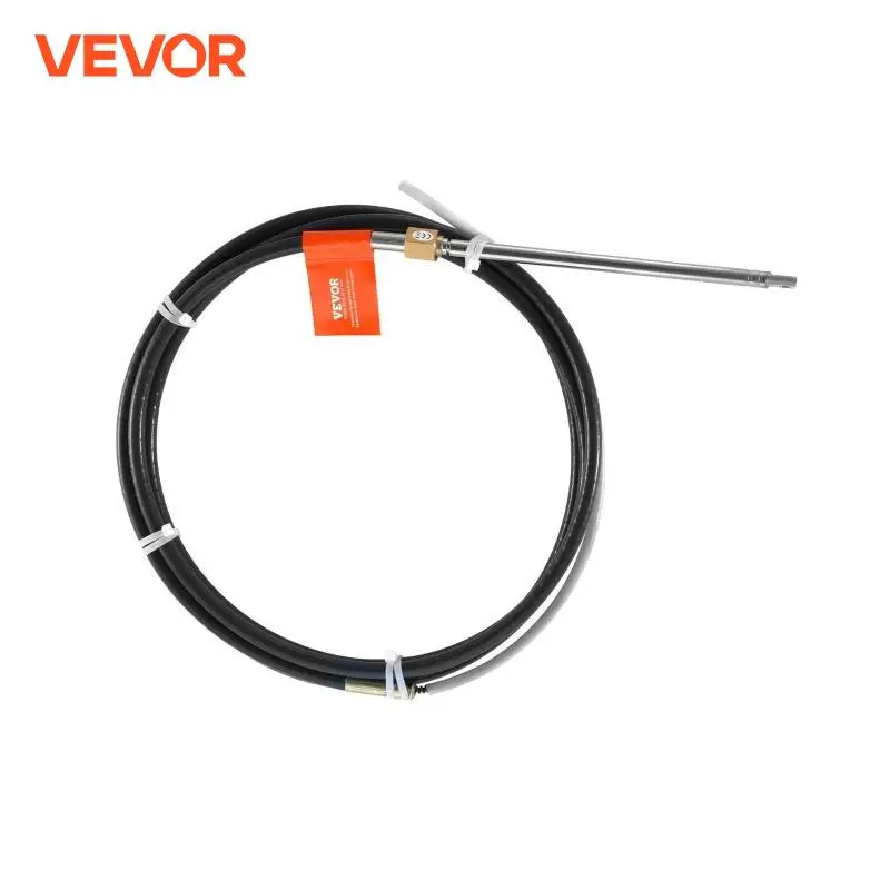 VEVOR Boat Steering Cable 17 Feet Outboard Marine Rotary Steering Cable 1/2 Ton High Tensile Strength Universal Compatibility