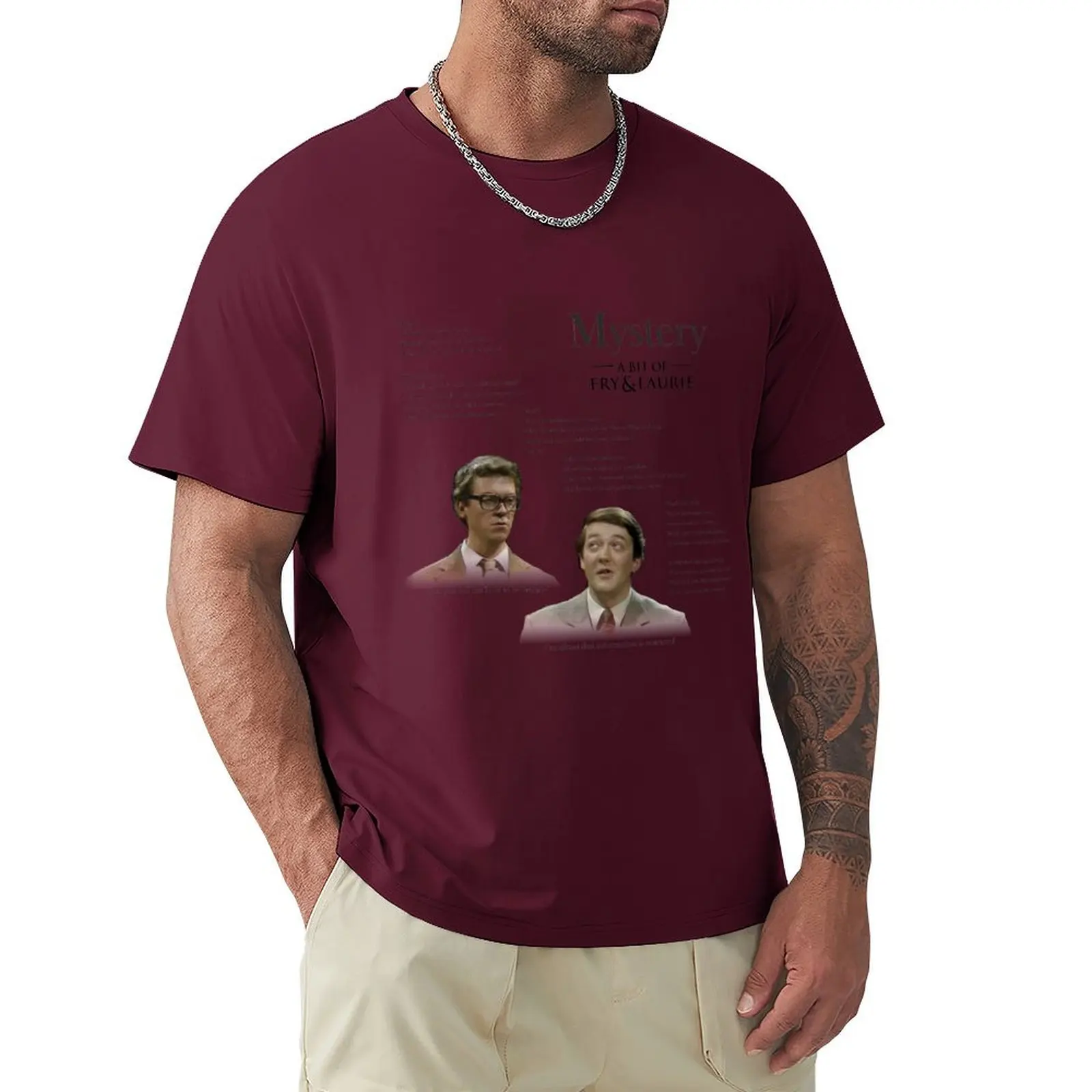 Mystery' by a bit of Fry and Laurie T-shirt plain shirts graphic tees cute tops mens clothes