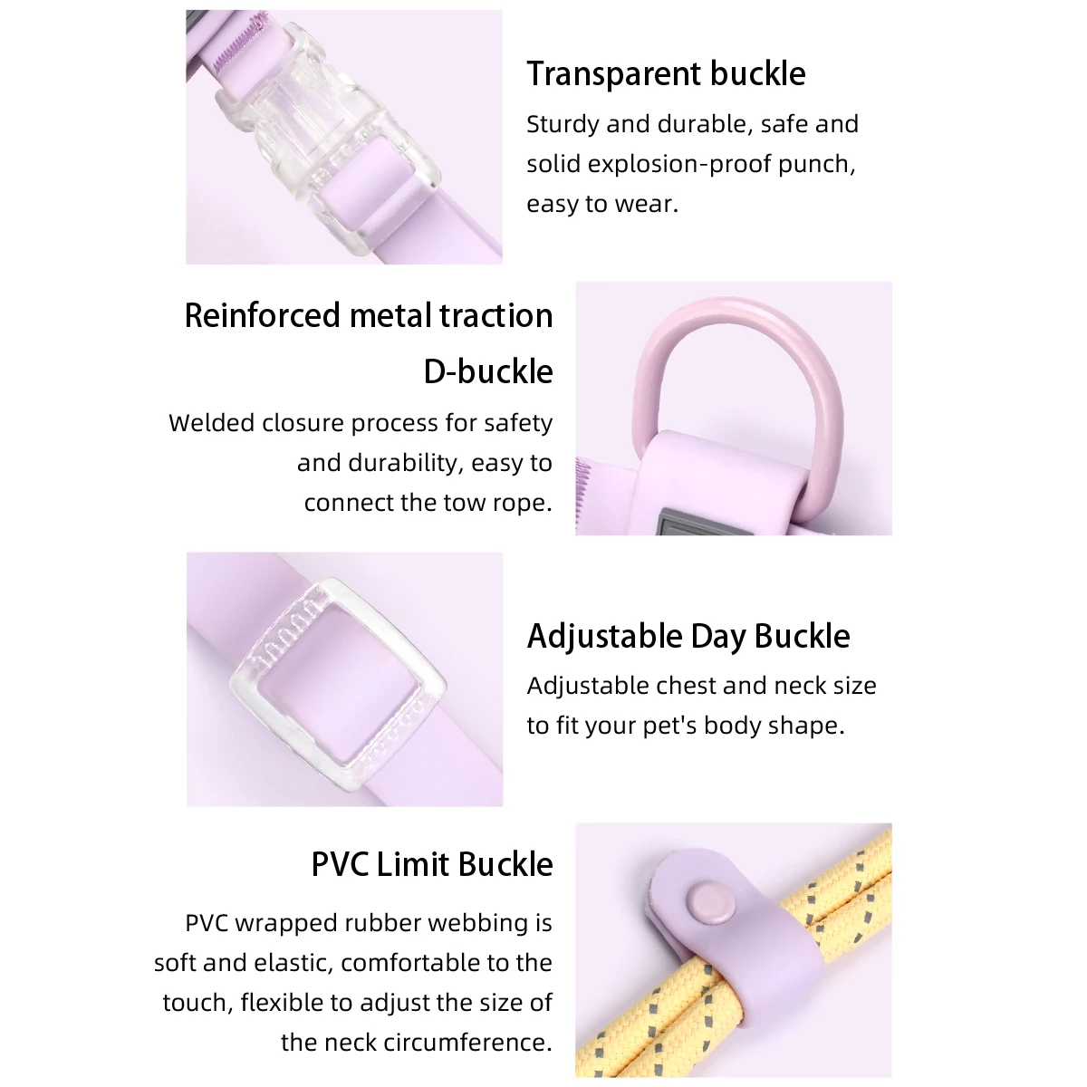 Geschirr für kleine und mittelgroße Hunde für den Sommer, zum Gassi gehen, Laufen, Outdoor, modisches Geschirr, kein Ziehen, reflektierende Sicherheitsleine aus Nylon – Detail 8