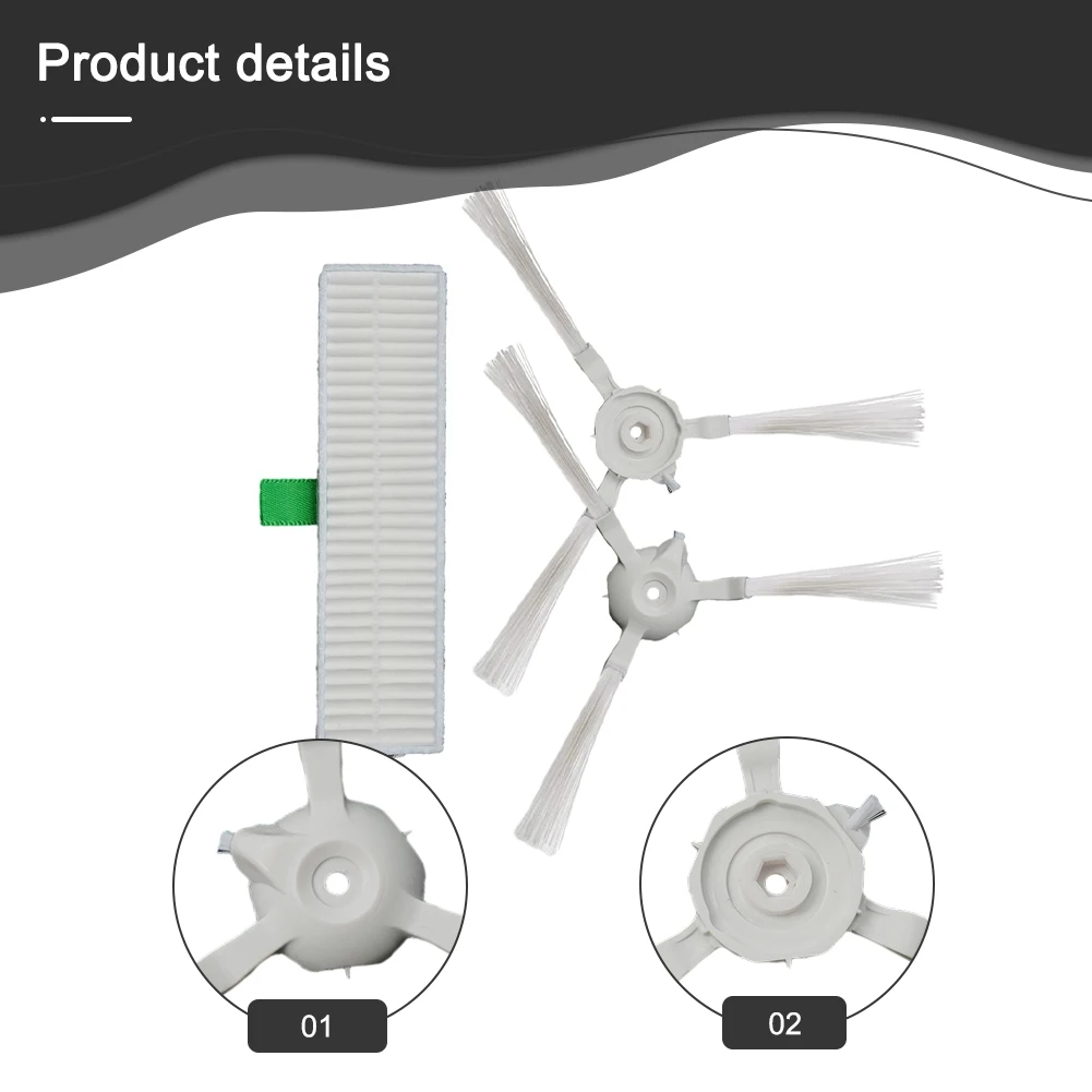 For Rowenta ZR740003 Side Brushes Filter For Explorer 60 RR7427 RR7447  RG7447 RG7455 RG7455WH Vacuum Cleaner Parts