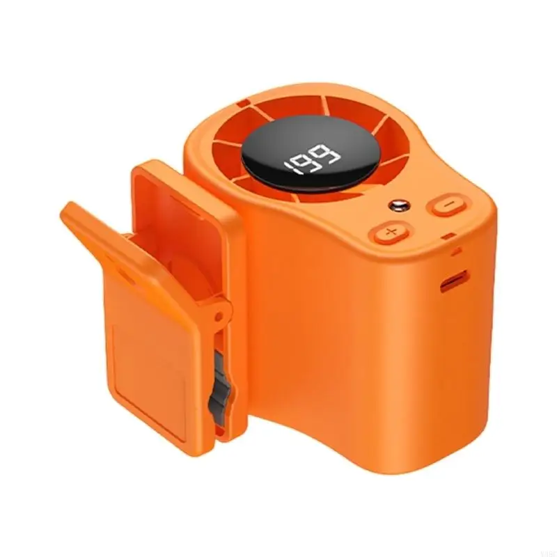 Clip On Fan, Mini USB Rechargeable 360 Rotatable Fan Quiet Motor Bladeless Fan