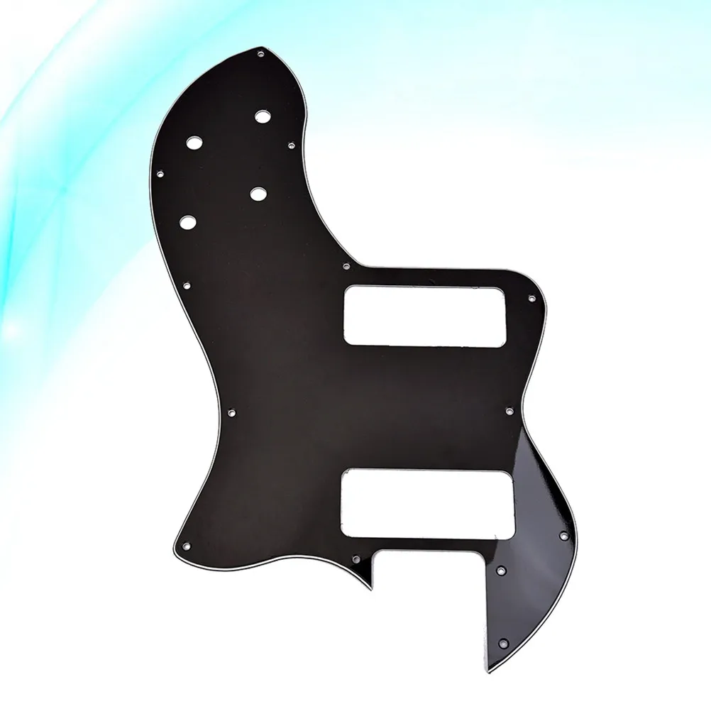 Black 3-Ply Electric Guitar Pickguard for Vintage-Style Thinline Deluxe, Mexico 72 Reissue, Tremolo Scratch Plate