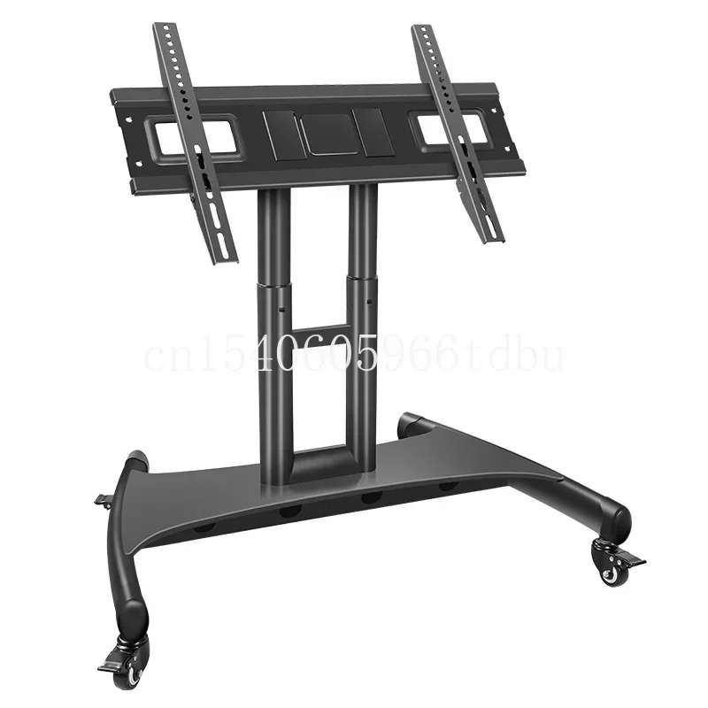 Floor-Standing Short TV Bracket Conference Platform Stage Cart 90-Degree Tilt 43-55-65-70 Inch Universal