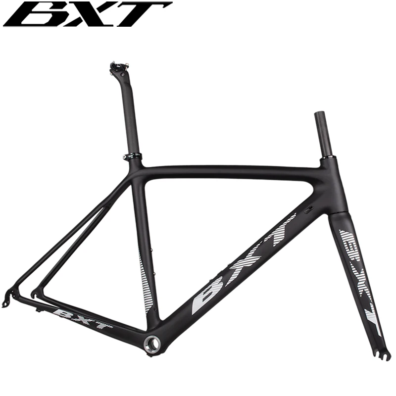 BXT Full Carbon Ultralight Road Bike Frame Di2 suitable 130mm hubs and 700c Wheels V Brake Carbon fiber road bike frame bicycle