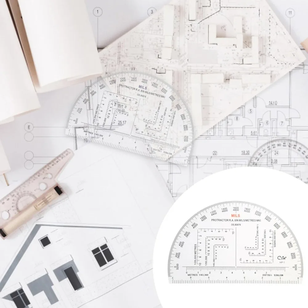 Map Reading Ruler Protractor Military Protractor Coordinate Scale for Topographical Map Reading and Land Navigation