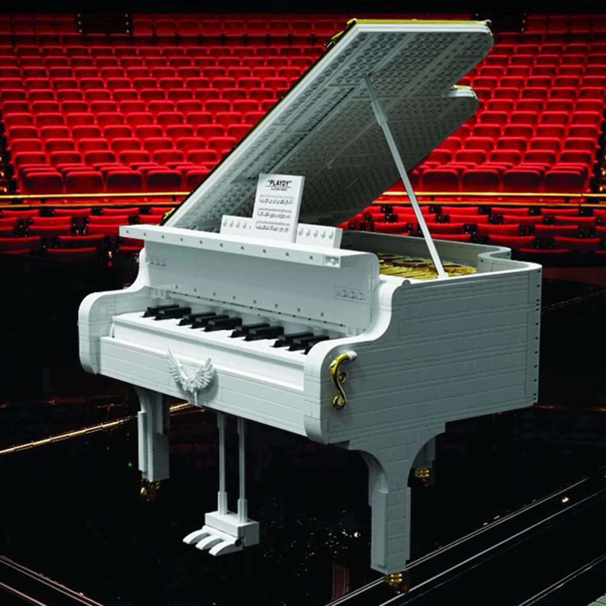 NEW Creative DIY Musical Piano Building Blocks Assembly Model Playable Keyboard Educational Puzzle Toy Desktop Display GifT