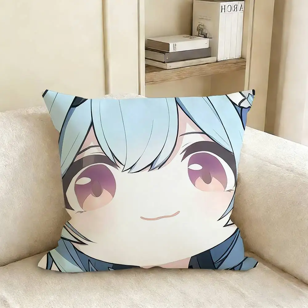 Super Popular Game Anime G-Genshin I-Impact Pillow Cover Sofa Cushion Cover Home Room Decoration Children Gift 5