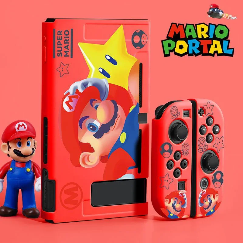 Super Mario Bros Silicagel Case for Nintendo Switch NS Protective Cover Anime Switch Console Joycon Game Host Accessories Shell