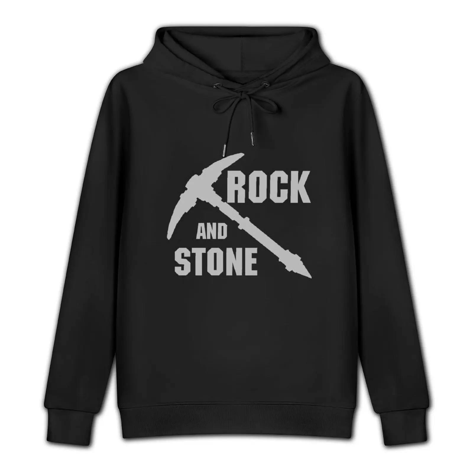 Rock and Stone! - Grey Pullover Hoodie mens designer clothes men's coat tracksuit