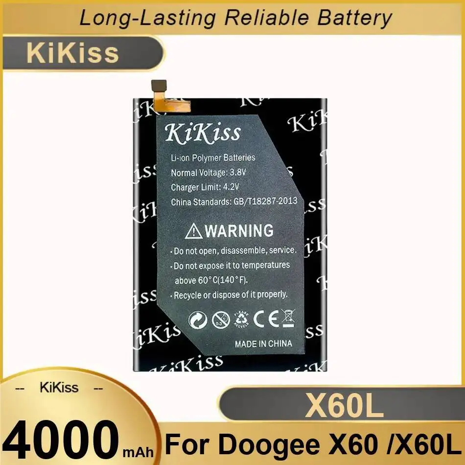 

Mobile Phone Battery 4000Mah Durable For Doogee X60 X60L Premium Replacement