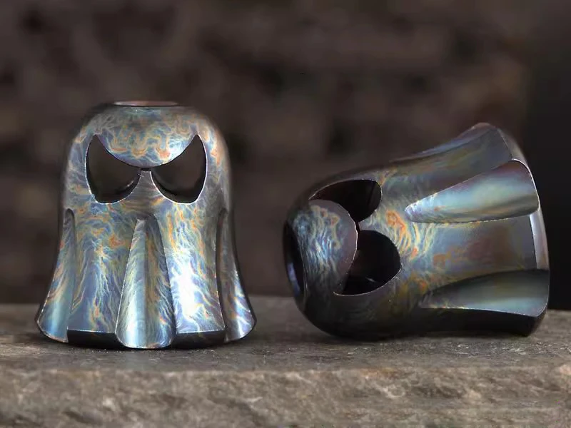 

Титановый сплав, нож-призрак, ремешок из бисера, ожерелье из паракорда, кулон, браслет, бусина EDC