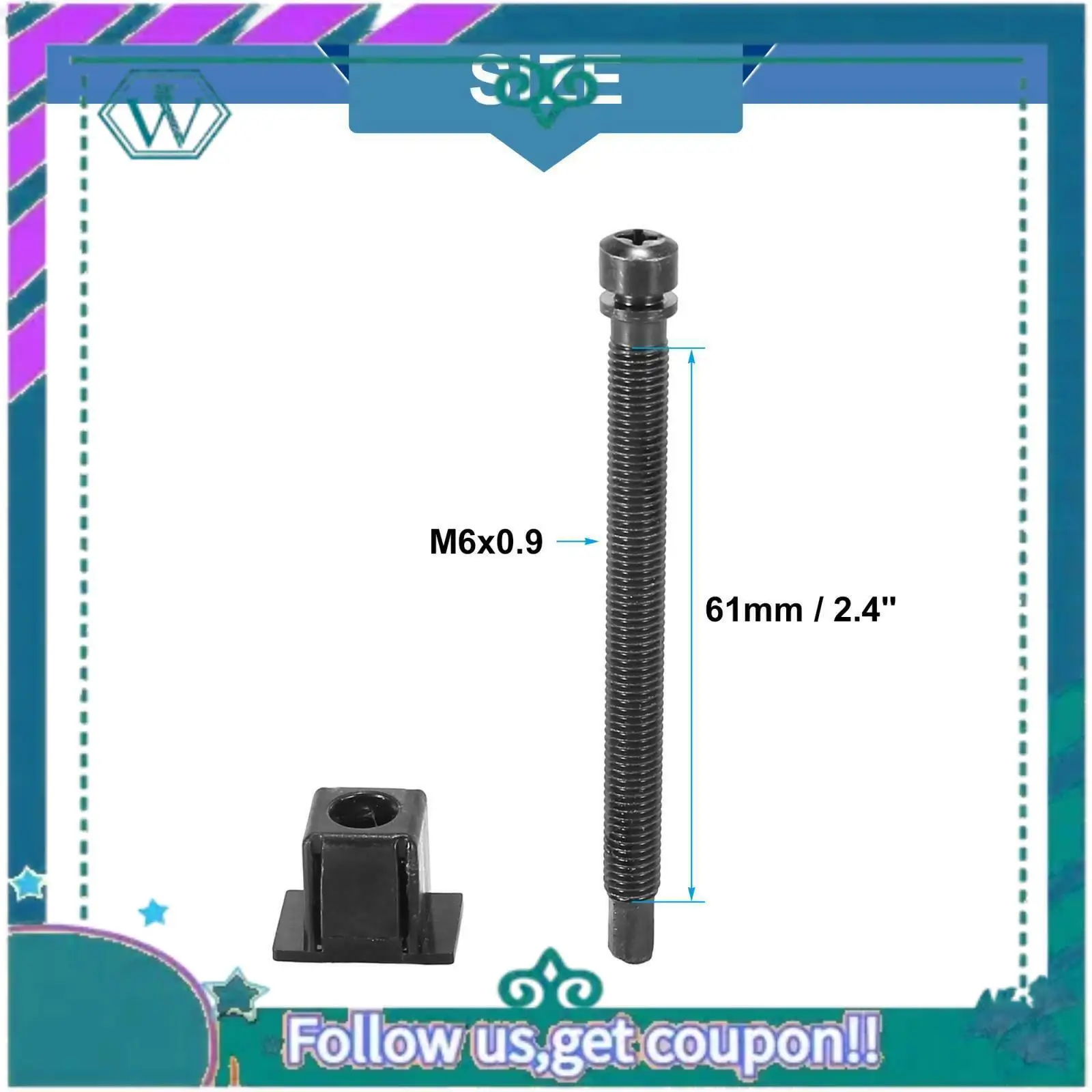 AA92-2Set Car Lamp Headlight Adjusting Screw Crown Set Left Or Right Side For Jeep Wrangler YJ 1987-1995 Replaces 55054844