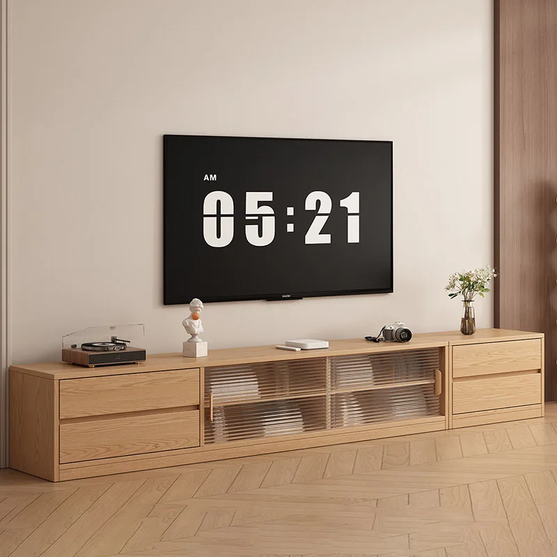 Practical Functional TV Stand Home Vintage Media Console Italian Space Saving Mobile TV Living Room Cabinet Furniture