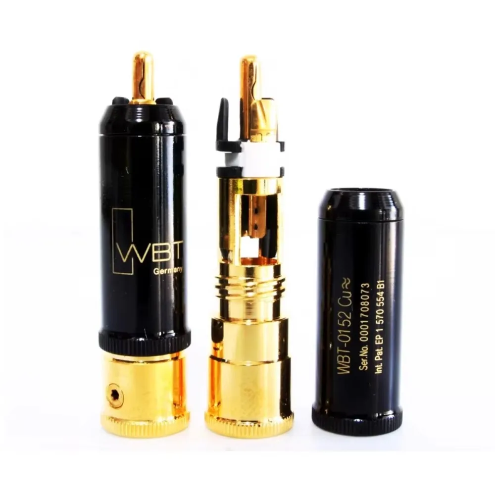 

WBT-0152Cu 24K gold plated RCA plug connector HIFI RCA Cabel Plug