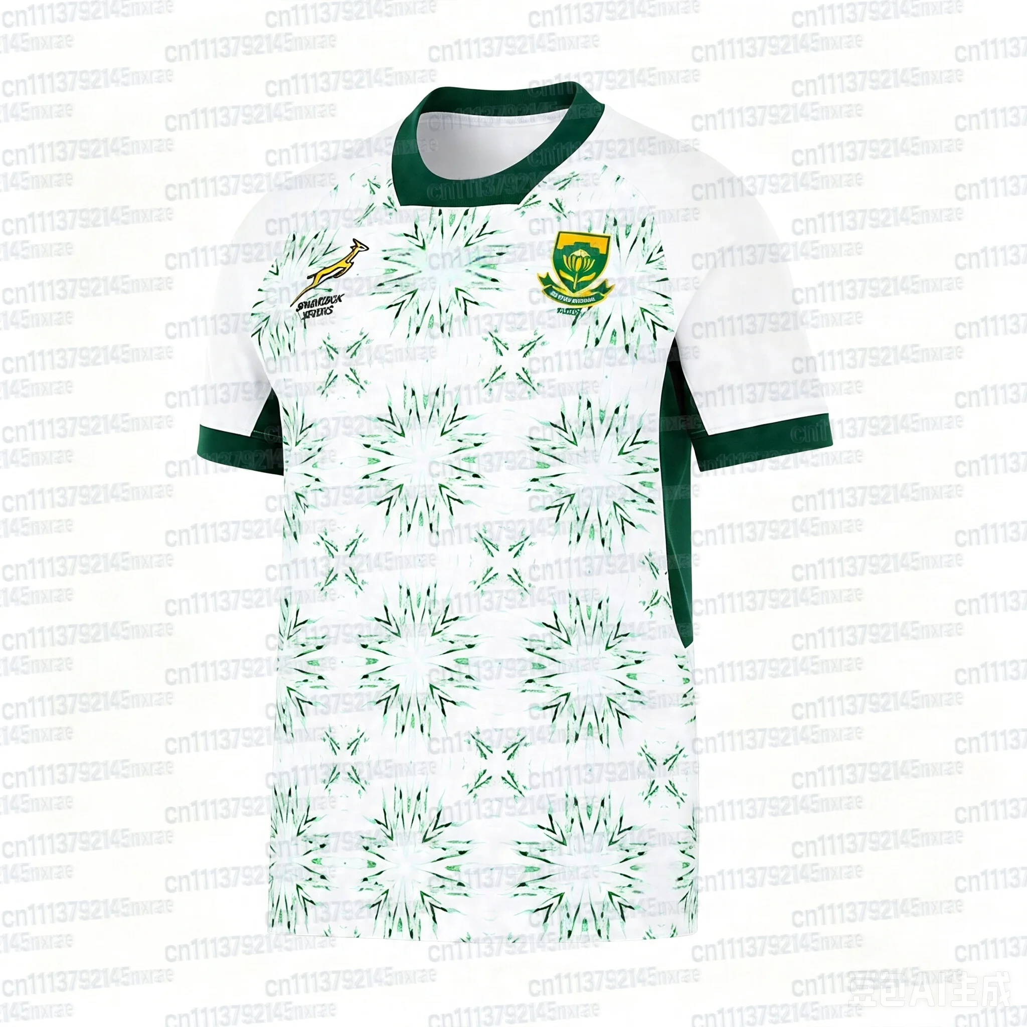 2026 Südafrika Springboks Rugby-Trikot Sommer Oversize T-Shirt Atmungsaktiv Schnelltrocknend Streetwear Kleidung Familienoutfit – Detail 6