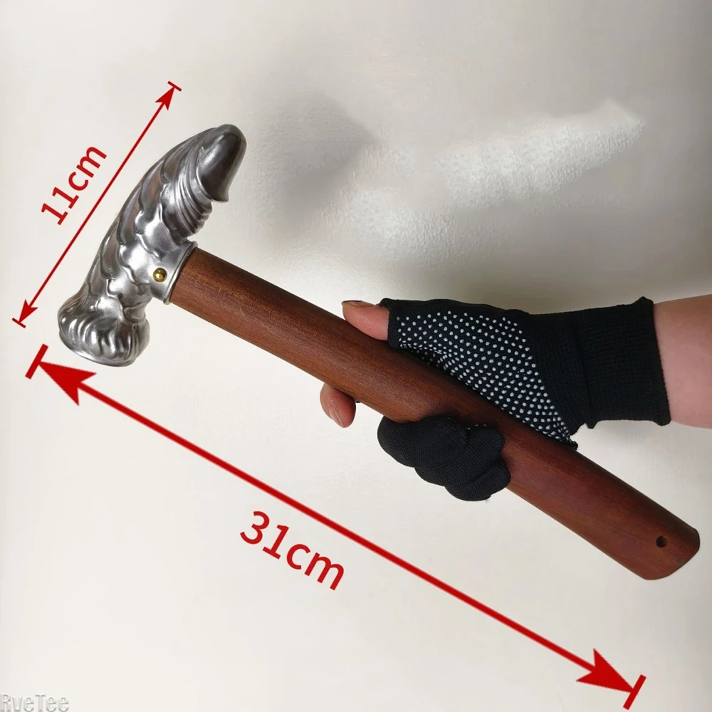 Creative Funny Stainless Steel Cock Hammer for Window Glass Breaker Camping Tent Home Car Edc Gift view 6
