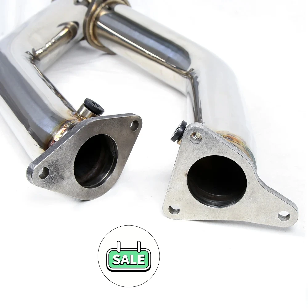 Upgrade Downpipe 3 Inch untuk Infiniti Q50 Q60 Nissan RZ34 VR30DTT 3.0T, Pipa Knalpot Racing untuk Performa
