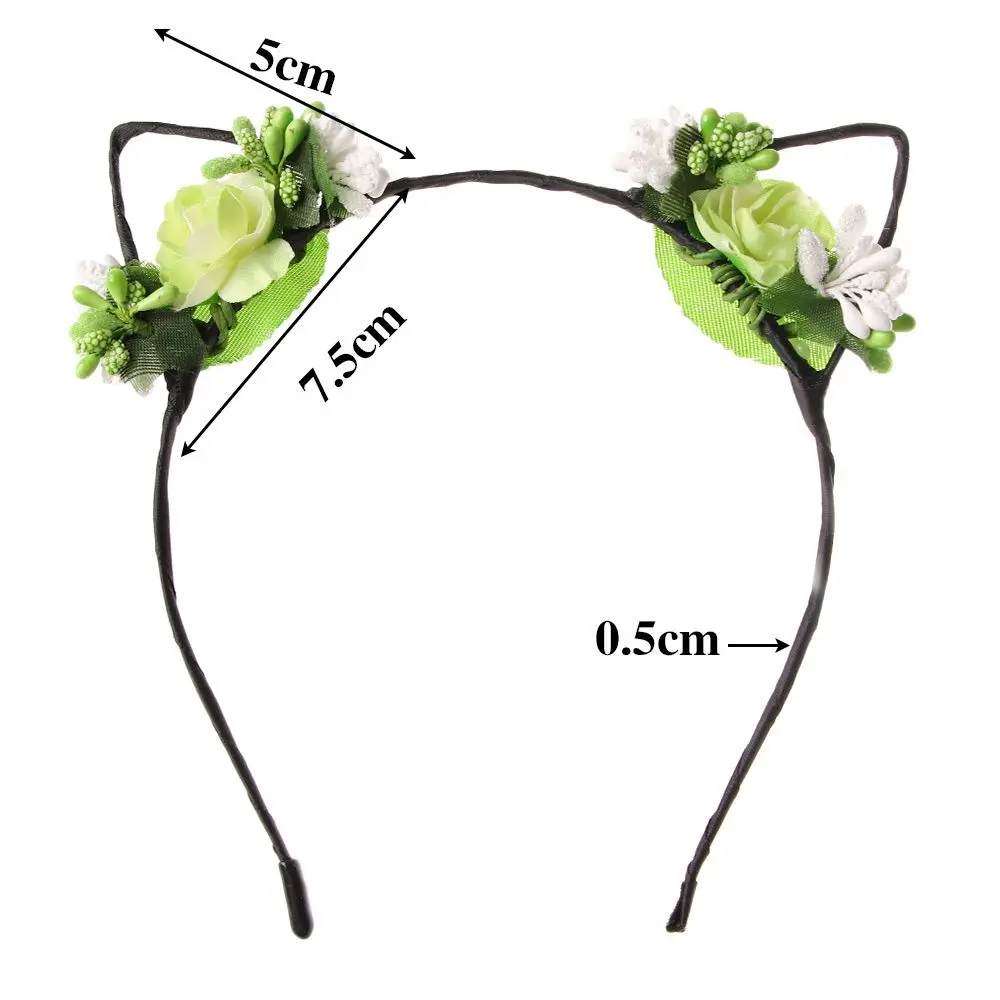 Accessoires de cheveux d'oreille de chat pour femmes, bandeaux de sauna, bandeau mignon, coiffure de fête de simulation de mariée, vêtements de sauna, cerceau de cheveux, cordon