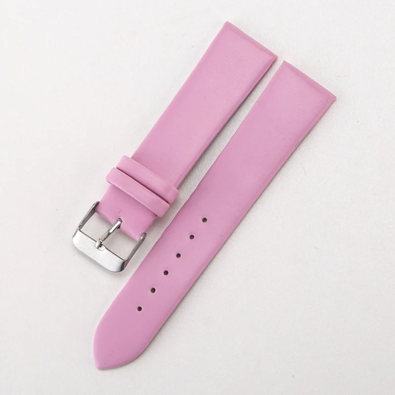 20mm Watch Band Waterproof High Quality Durable Matte Plain PU Leather Watchband Fashion Popular Colorful Candy Color Strap Hot!