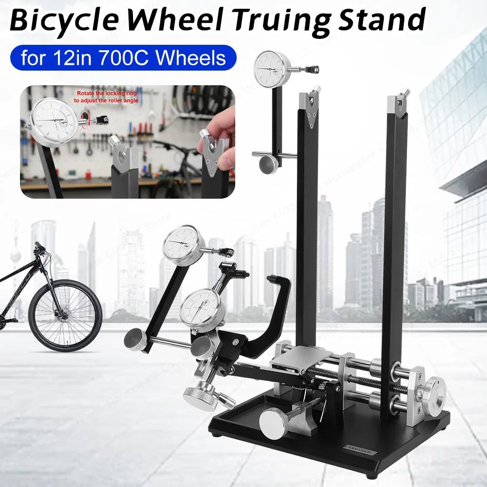 

Bike Repair Truing Bearing Stand Professional Bicycle Wheel Repair Plastic Bearing Bracket Rim Wheel Trimming Repair Tool Kit
