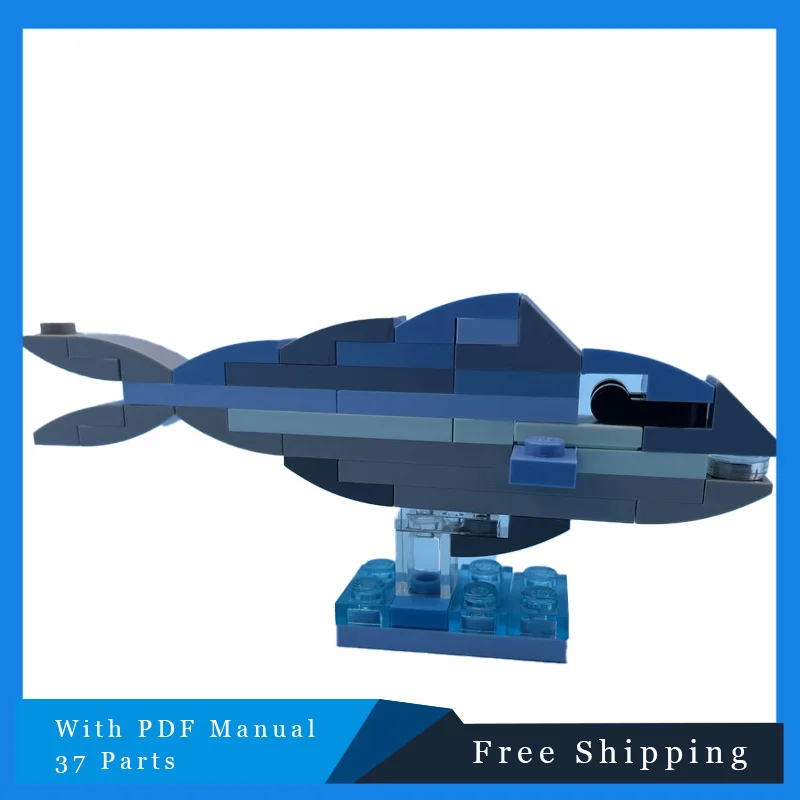 

37 PCS Biological Model Series Deep Sea Fish Modular MOC Building Block Bricks Puzzle Children's Toys Christmas Birthday Gifts