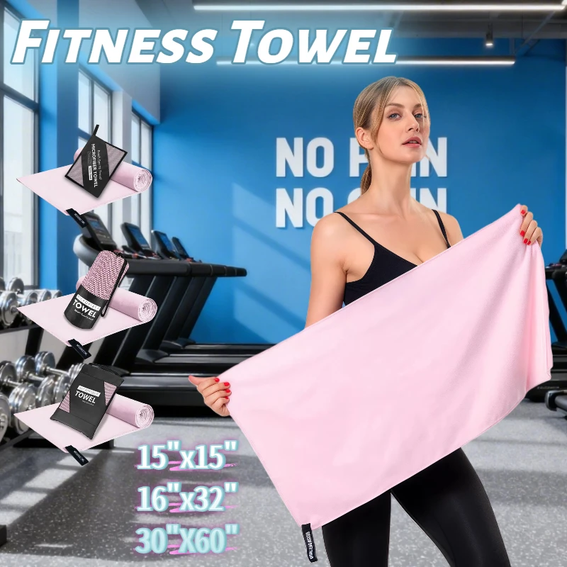 Microfiber Quick-Dry Lightweight Sandproof Towel  Portable Compact for Swim Yoga Gym Beach Travel Sports Supplies