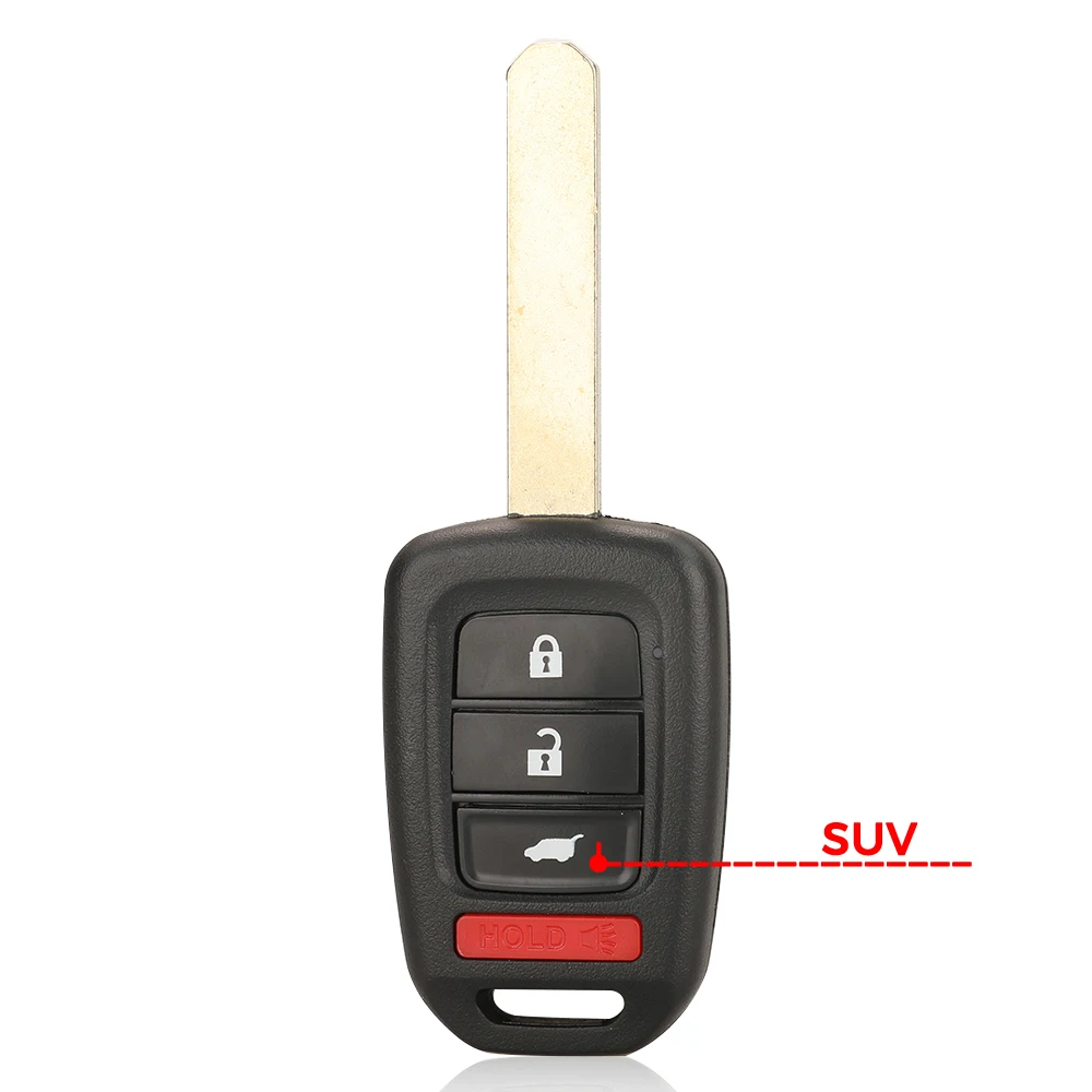 Jingyuqin MLBHL1K6-1TA Fernbedienung Auto Schlüssel Für Honda Accord Civic City CRV HRV Fit Jazz 2/3/4 Tasten ID47 PCF7961 Chip 313,8/433 MHZ