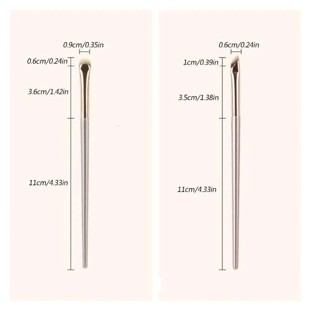 Portable Eye Makeup Brushes Small Angle Super Thin Flat Eyeliner Brush High Quality Outline Angled Eyeliner Brush Female