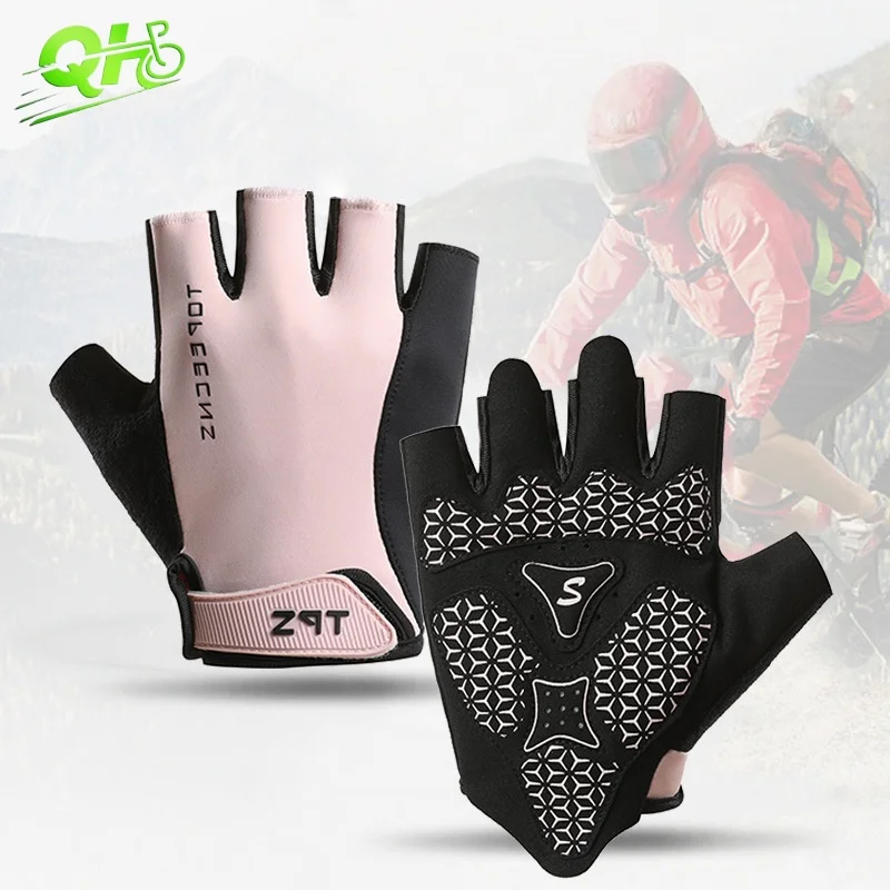 

Cycling Gloves Electric Dirt Bike Fitness Workout Sports Fingerless Quick Drying guantes gym EVA Anti Slip Bike Equipment Unisex