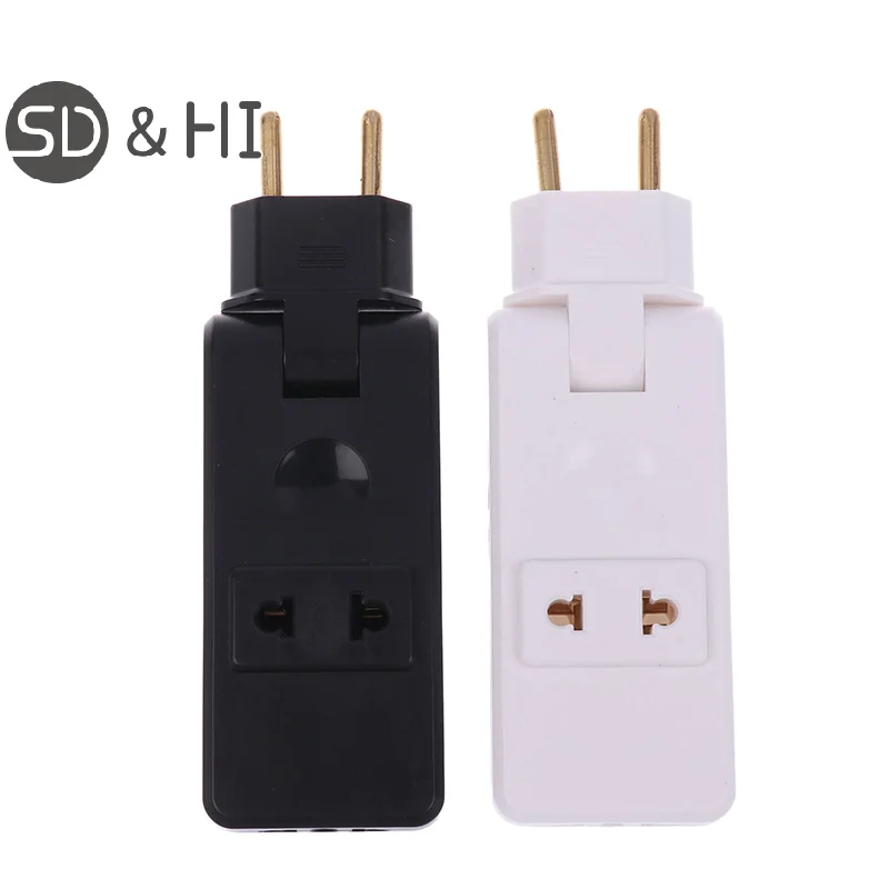 1PC Power Converter 4 In 1 Wall Outlet Extension EU Electrical Socket 180 Degree Plug Adapter Canada Mexico Travel Aadapter