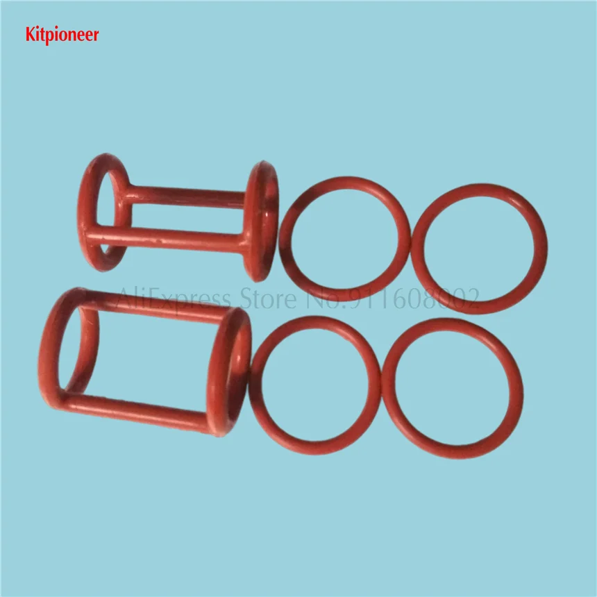 

Red Color 4 O Sealing Rings + 2 H Seal Rings Spare Parts Of Valve Rods Soft Ice Cream Machine Accessories