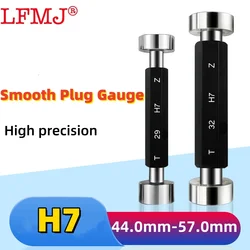 1PCS 44-57mm H7 Smooth Plug Gauge GO and NOGO Inner Diameter Gauge Aperture Gauge Hole Gauge Plain limit gauge Measuring Tool