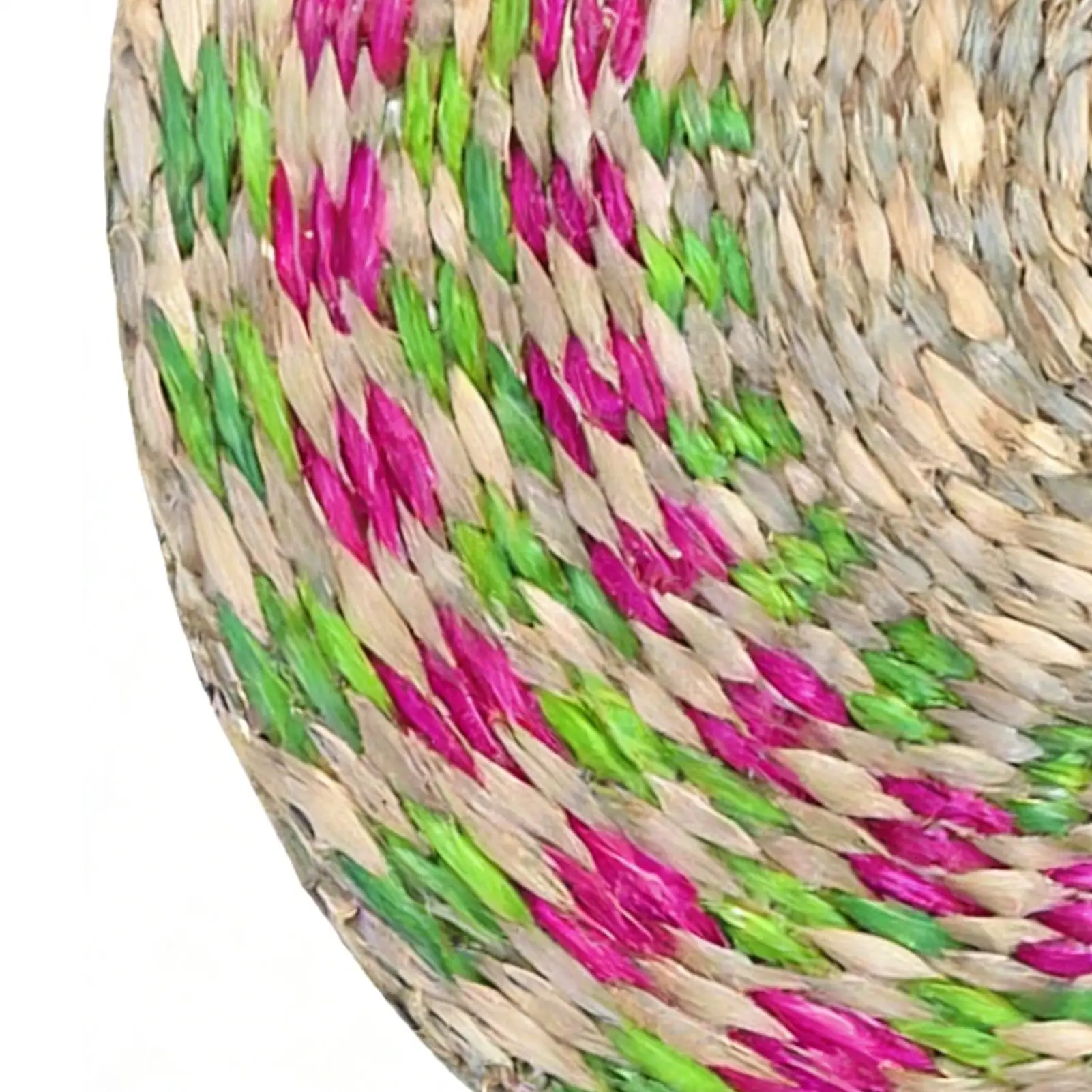 Natural Woven Placemat 8 Inch Boho Seagrass Round Woven Place Mat Natural Plate Chargers For Home Dining Table Setting Kitchen