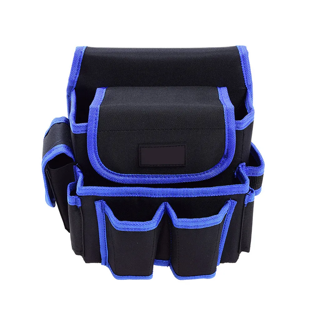 

Многофункциональная поясная сумка электрика, прочный держатель для инструментов, большая сумка-органайзер для ремонта и обслуживания, синяя, для инструментов