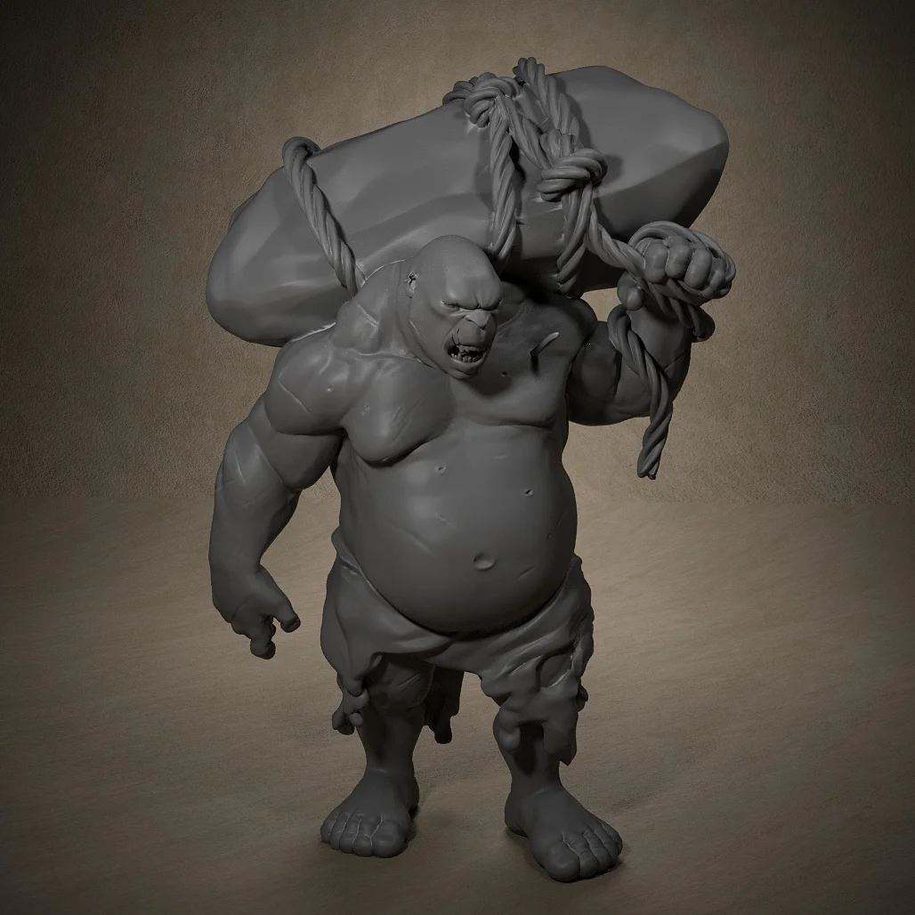 

Ogre Miniature Models Dungeons and Dragons 3D Printing Resin Unpainted Tabletop Miniatures Suitable for Pathfinder