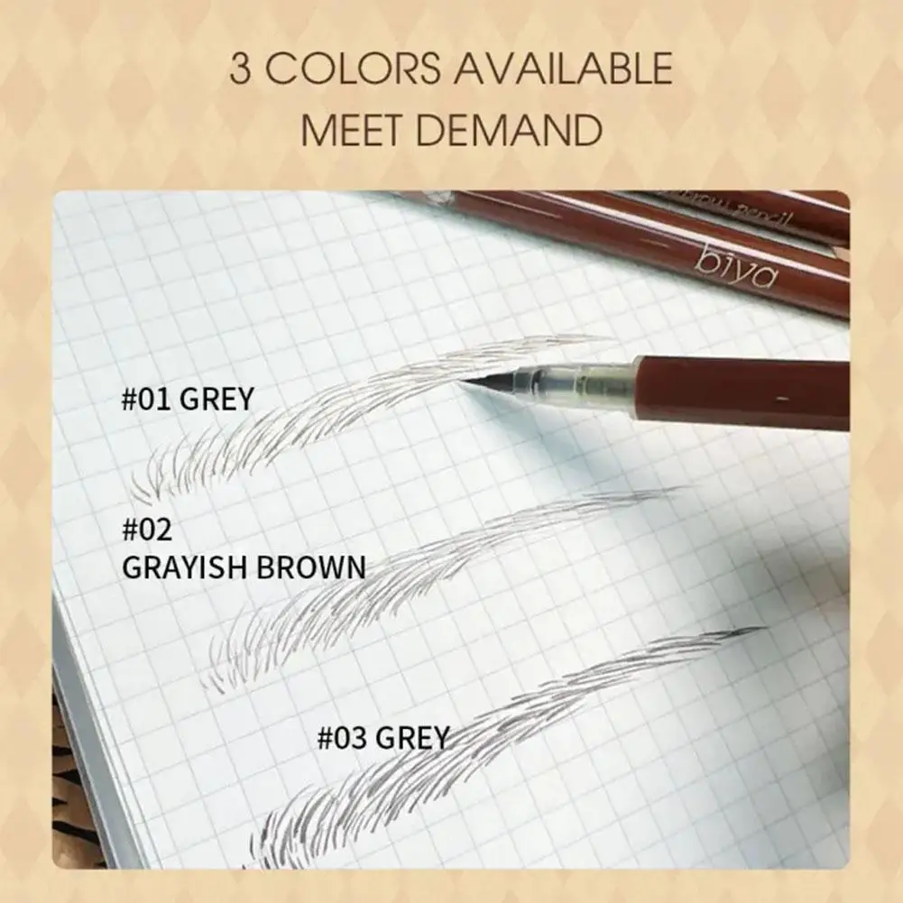 1/2 PCS Ultra Thin Head Liquid Eyebrow Pencil Waterproof Eyebrow Tattoo Pen Sweat-Proof Easy to Color Beginner Eye Makeup Tools