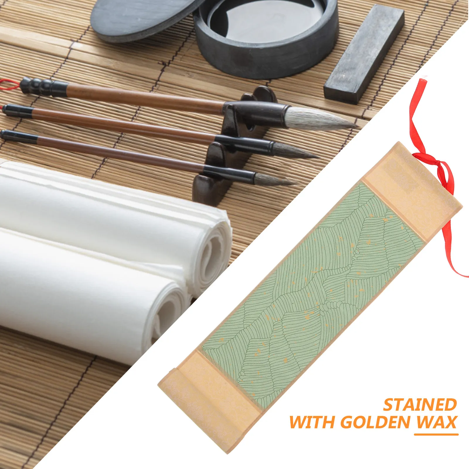 Vintage Blank Scroll Paper for Chinese Calligraphy and Ink Painting Practice Lightweight Rollable Design Home Office Wall Art