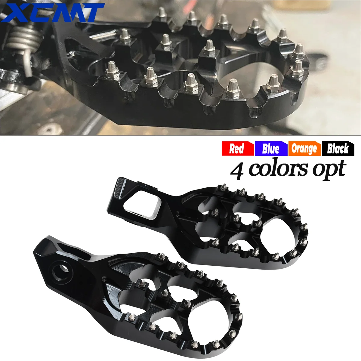 

For 2024 GasGas EC 300 Forged Enlarged Footrest Footpegs Foot Pegs Rest For KTM EXC 300 EXC-F 350 SXF 450 Husqvarna TE 300 FE450