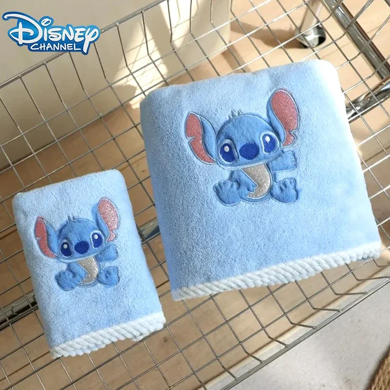 

Disney Stitch Towel Bath Towel Set Cartoon Mickey Mouse Coral Fleece Towel Donald Duck Shawl Party Gift Birthday Cute