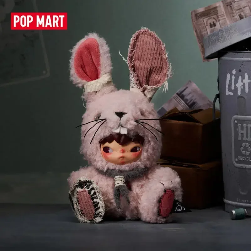 

POP MART Hirono Little Hare Plush Doll Pendant Mystery Series Blind Box Home Decor Figurine Bag Accessory Guess Toy