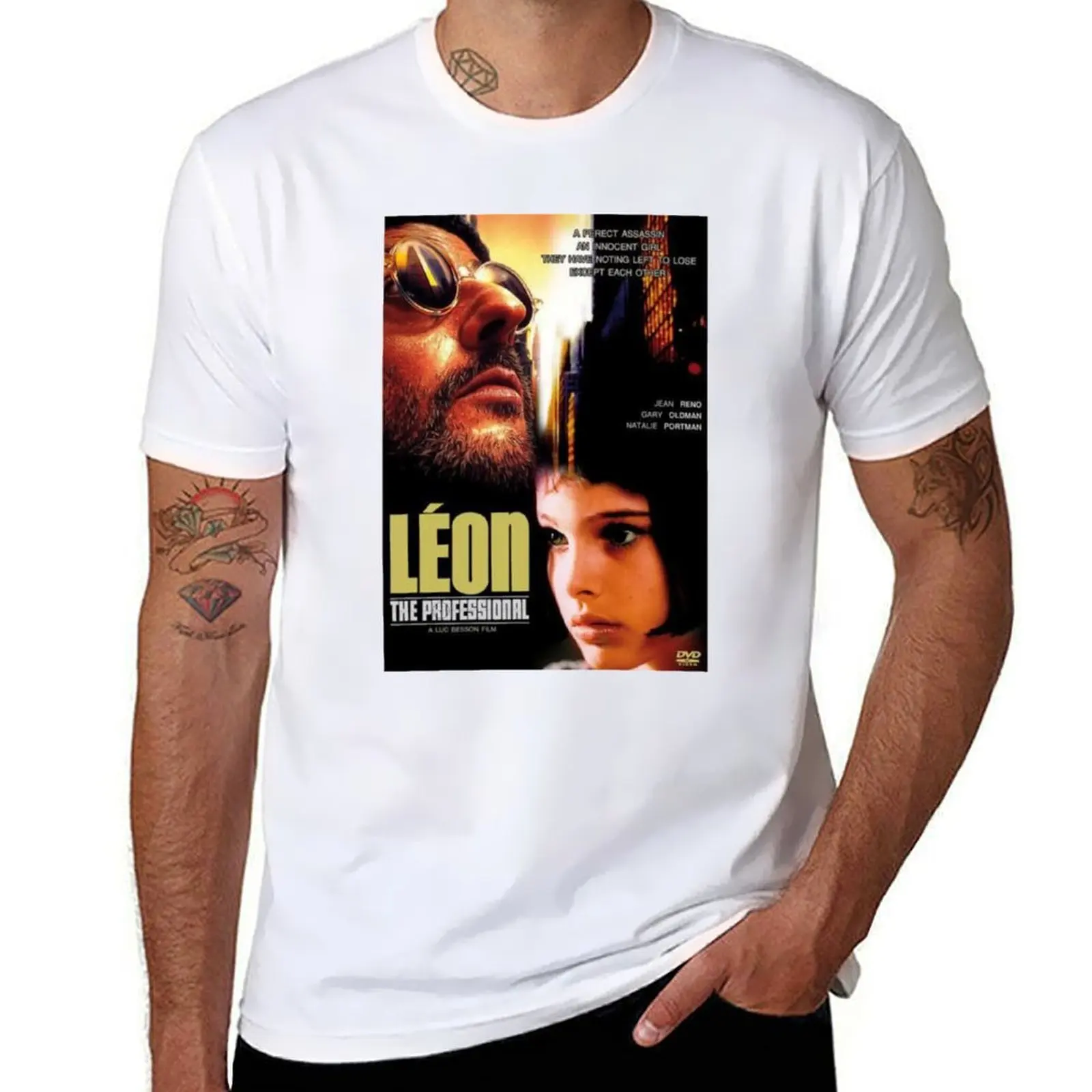 

Léon the Professional - Yellow Black Artwork T-Shirt t shirts for man pack white funny t shirts dark humor