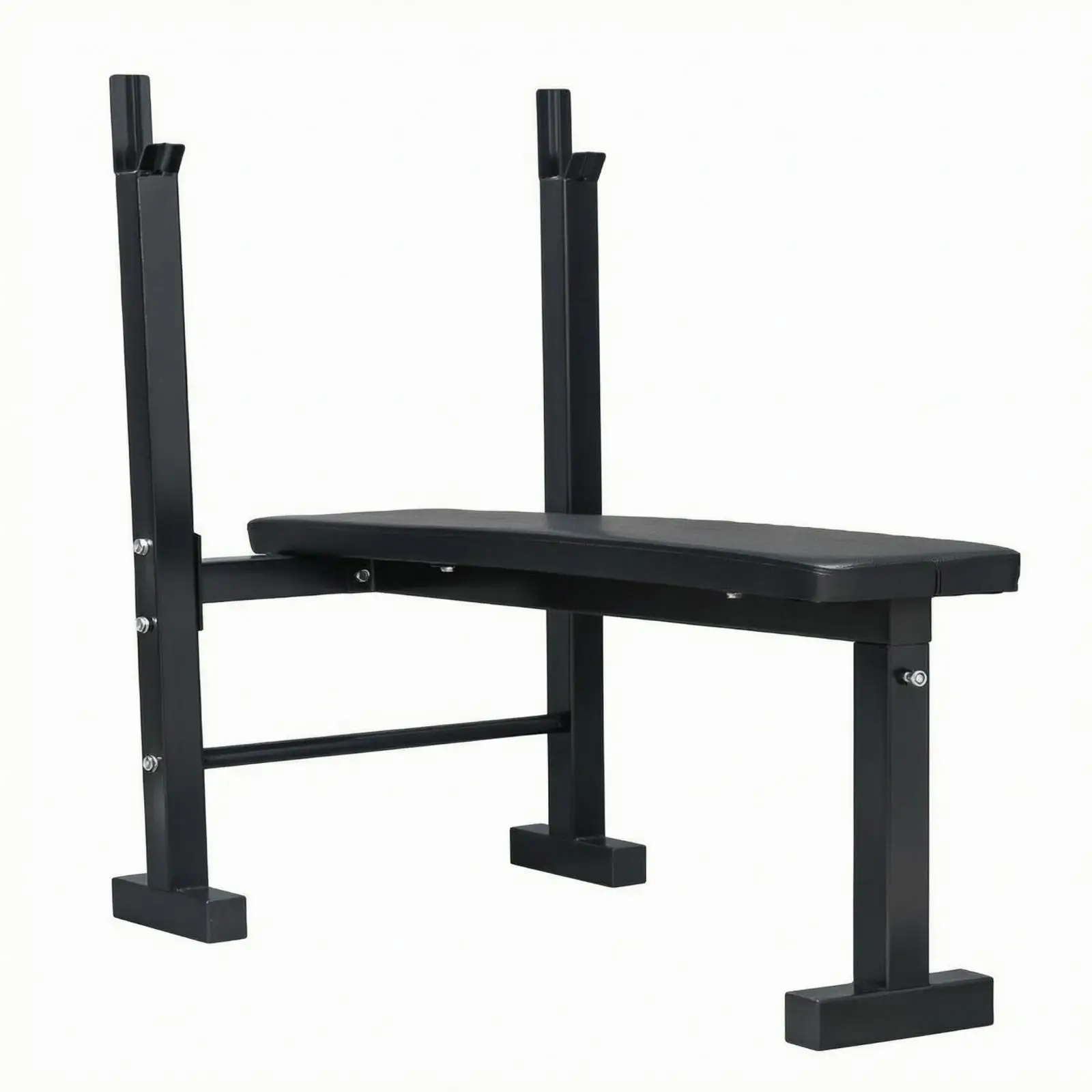 weight-bench-with-barbell-rack-powder-coated-barbell-rack-bench-home-gym-station-sturdy-fitness-equipment-multifunctional