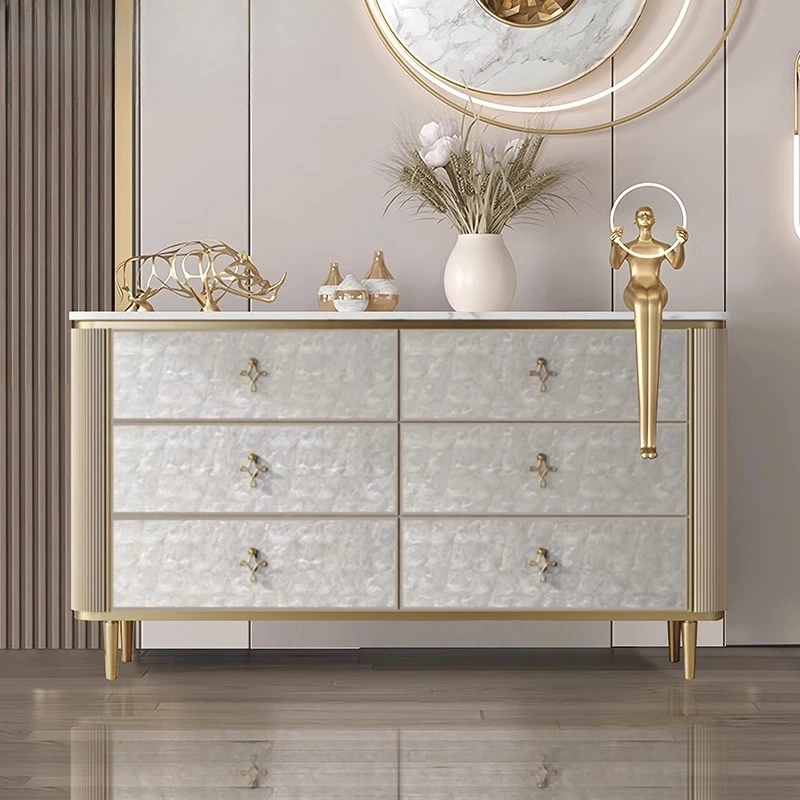 

Living Room Luxury Drawer Storage Locker Wooden Storage Box Open Chests Of Drawers Cabinet Large Capacity Home Furniture