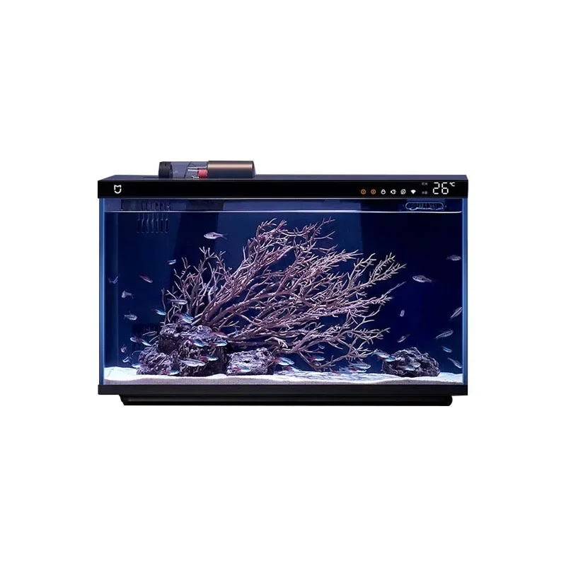 

Glass aquarium fish tank Smart desktop ecological fish tank with WIFI control Feeding box filter