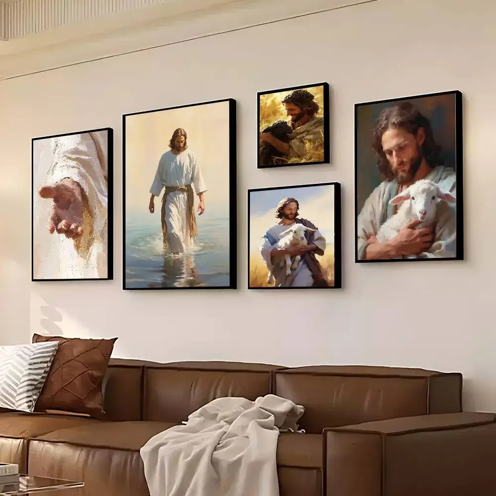 Jesus Christ Walking On Water Hand Of God Jesus Poster Picture Canvas Painting Wall Home Decoration Print For Living Room Decor
