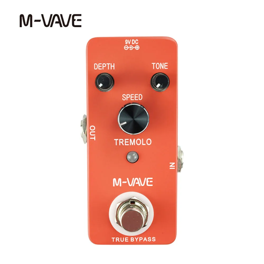 M-VAVE Guitar Effect Pedal Zinc Alloy Shell TREMOLO Classic True Bypass Electric Guitar Pedal for guitar accessories parts