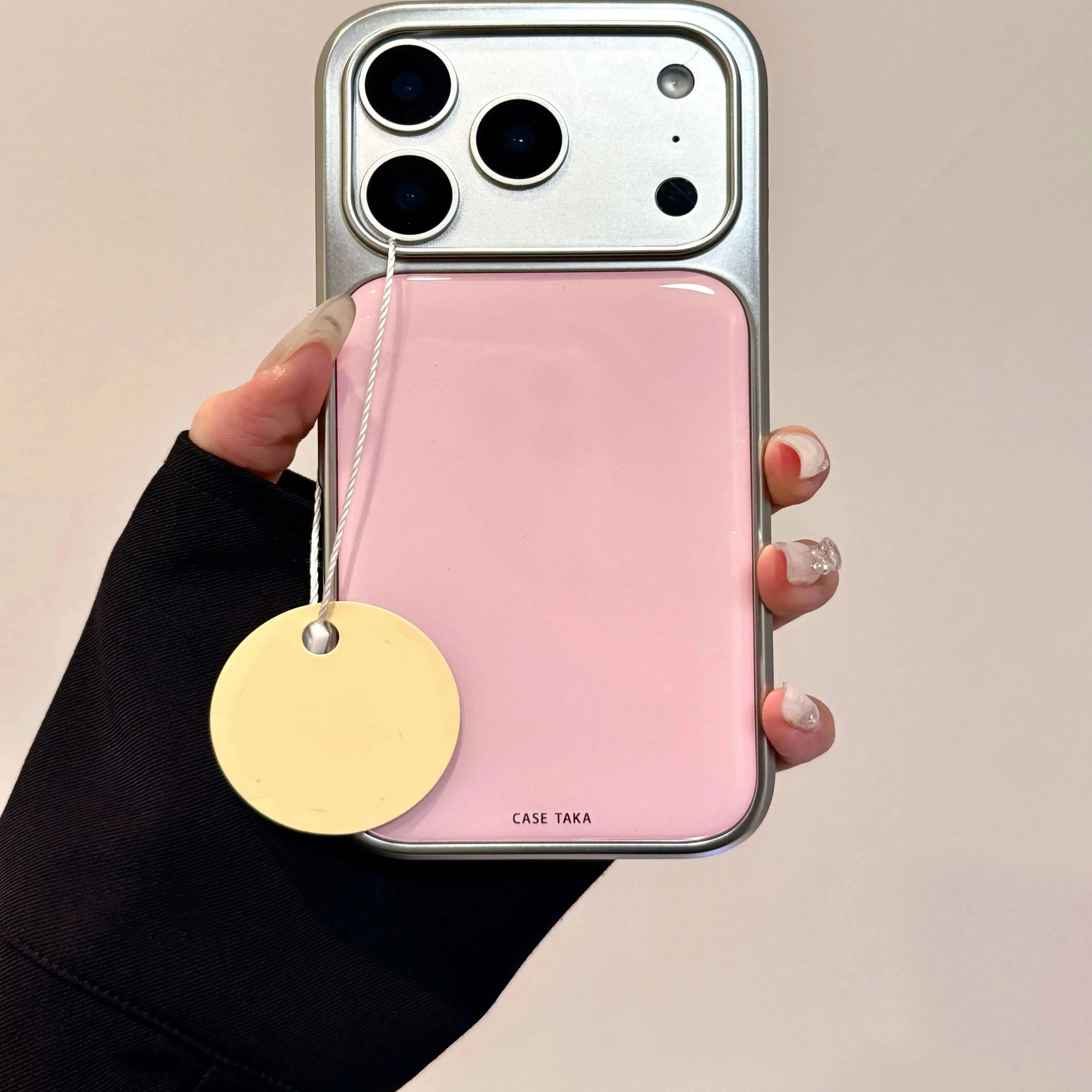 Galvanisierte glänzende Epoxidharz-Handyhülle für iPhone 18 17 Air 16 15 14 13 12 11 Pro Max Plus Ästhetische stoßfeste TPU-Hüllen – Detail 6